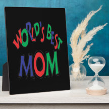 Worlds Best Mom Photo Plaque