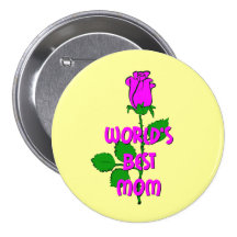 World's best mom pin
