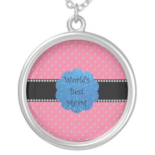 World's best mom pink diamonds custom jewelry
