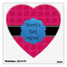 World's best mom pink roses wall graphics