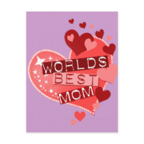 World's Best Mom postcards by GreatGiftsForMom World's Best Mom postcards