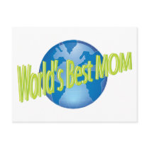 Worlds Best Mom postcards