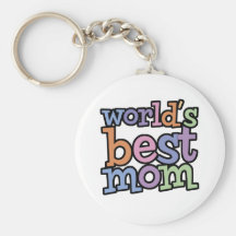 Worlds Best Mom T-Shirts & Gifts Key Chains