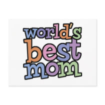 Worlds Best Mom T-Shirts & Gifts postcards