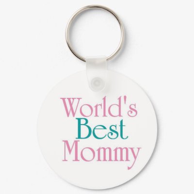 Worlds Best Mommy Keychain by CaringHearts