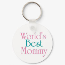 Worlds Best Mommy keychains by CaringHearts Worlds Best Mommy keychains
