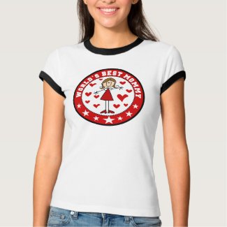 World's Best Mommy T-shirt zazzle_shirt