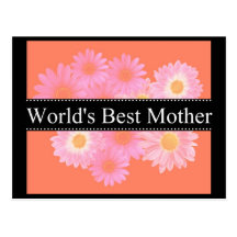 Worlds Best Mother Card Post Card