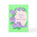World's Best Mother In Law Customizable Gifts cards