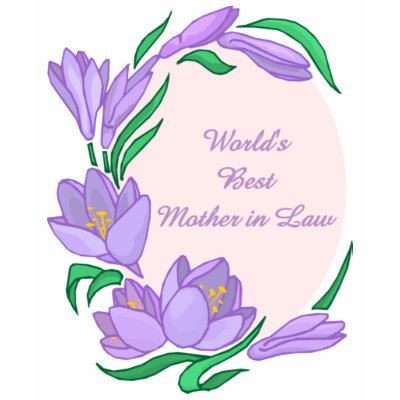 World's Best Mother In Law Customizable Gifts T Shirts by naturetees