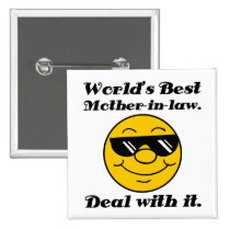 World's Best Mother-In-Law Humor Pin