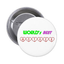 World's Best Mother Pins