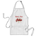 Worlds Best Mother Starburst aprons