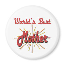 Worlds Best Mother Starburst magnets