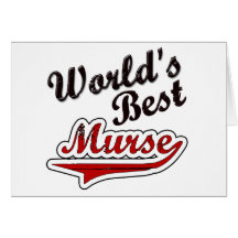 World's Best Murse Greeting Card