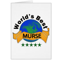 World's Best Murse Greeting Cards