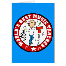 World's Best Music Teacher cards