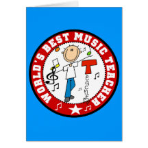 World's Best Music Teacher Card