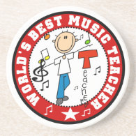 World's Best Music Teacher Coaster