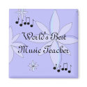 World's Best Music Teacher magnets