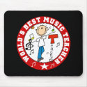 World's Best Music Teacher mousepads