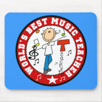 World's Best Music Teacher Mousepad by stick_figures World's Best Music Teacher Mousepad