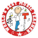 World's Best Music Teacher stickers