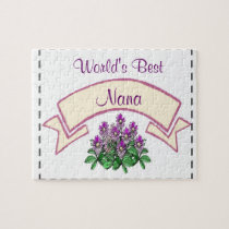 World's Best Nana Customize for your Grandma's Nam Jigsaw Puzzle