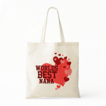 Worlds Best Nana Personalized Tote Bags