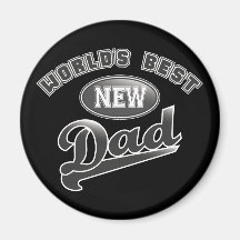 World's Best New Dad Fridge Magnet