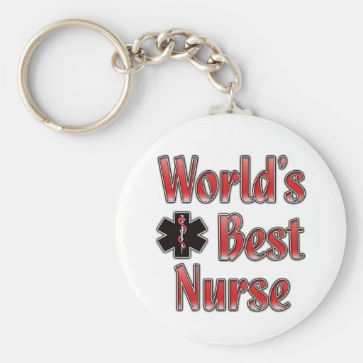 World's Best Nurse Keychain | Zazzle