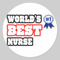 World's Best Nurse Stickers