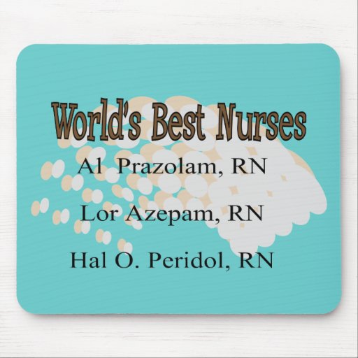 "World's Best Nurses" --Hilarious Nurse Gifts Mousepad
