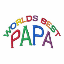 World's Best Papa Embroidered Shirt embroidered shirts by JerryLambert World's Best Papa Embroidered Shirt embroidered shirts