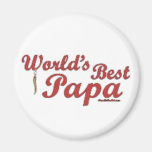 World's Best Papa Fridge Magnets