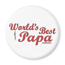 World's Best Papa Fridge Magnets