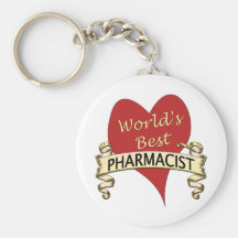World's Best Pharmacist Keychains