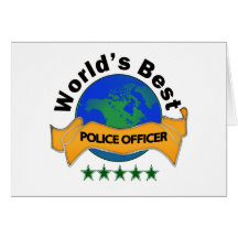 World's Best Police Officer Greeting Card