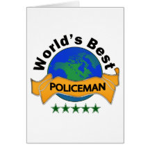 World's Best Policeman Card