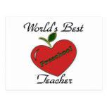 World's Best Preschool Teacher Postcards