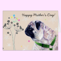 World's Best Pug Mommy! Mother's Day Card cards