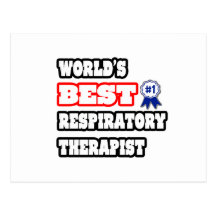 World's Best Respiratory Therapist Postcards