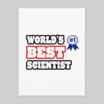 World's Best Scientist Postcard