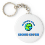 World's Best Second Cousin Key Chain