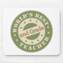 Worlds Best Second Grade Teacher Mouse Mats