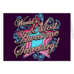 Worlds Best Secretary Greeting Cards