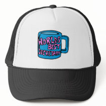 Worlds Best Secretary hats