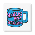 Worlds Best Secretary Magnets