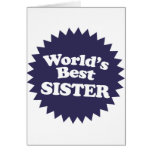 World's Best Sister cards
