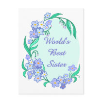 Worlds Best Sister postcards by naturetees Worlds Best Sister postcards